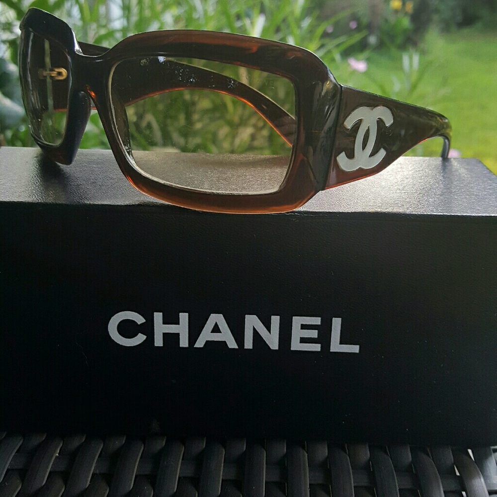 Authentic Chanel mother of pearl sunglasses